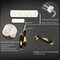 Paint Roller Kit, 9 Pieces Paint Supplies for House Painting, with Metal Paint Tray&9 inch+4 inch Paint Rollers&Cover&Frame&Brush